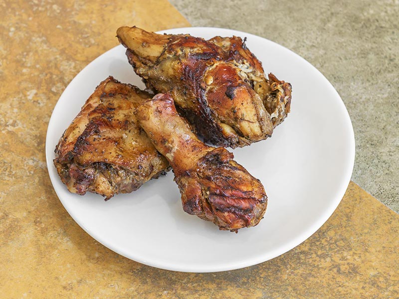 Jerk Chicken on a plate