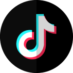 TikTok logo, links to Cream time restaurant TikTok account